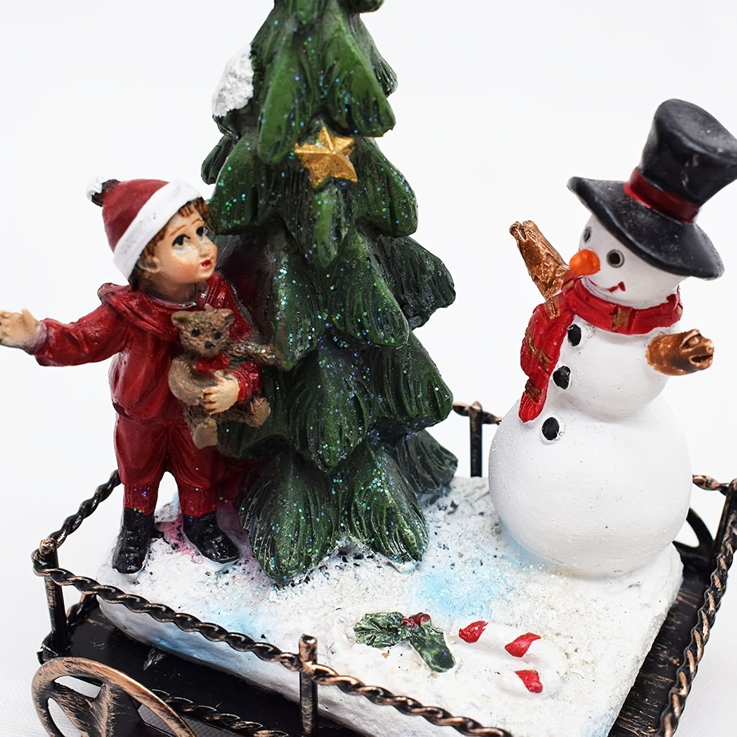 クリスマスオブジェ 置物 列車に乗っているサンタクロース サンタさん