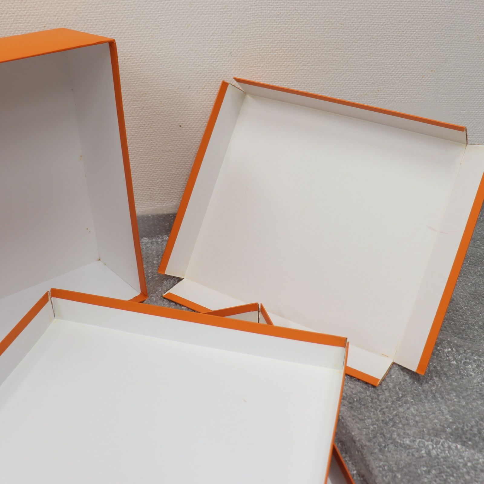 ITXL2HQ6M74O HERMES エルメス BOX ショッパー 純正 紙袋 オレンジ 空き箱 ボックス リボン ショッパー39枚 箱37個 GREEN_EXPONAUT_ME