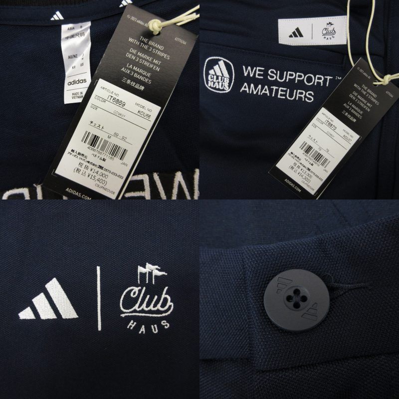 【adidas ／clubhaus】トラックジャケット&パンツ上下セット clubhaus adidas トラックジャージ