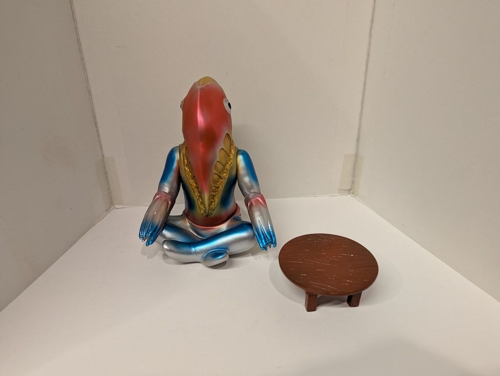 未開封新品　ブルマァク　メトロン星人　ちゃぶ台付き　後期版　ウルトラセブン ブルマァク ブルマァクの怪獣シリーズ ウルトラセブン メトロン