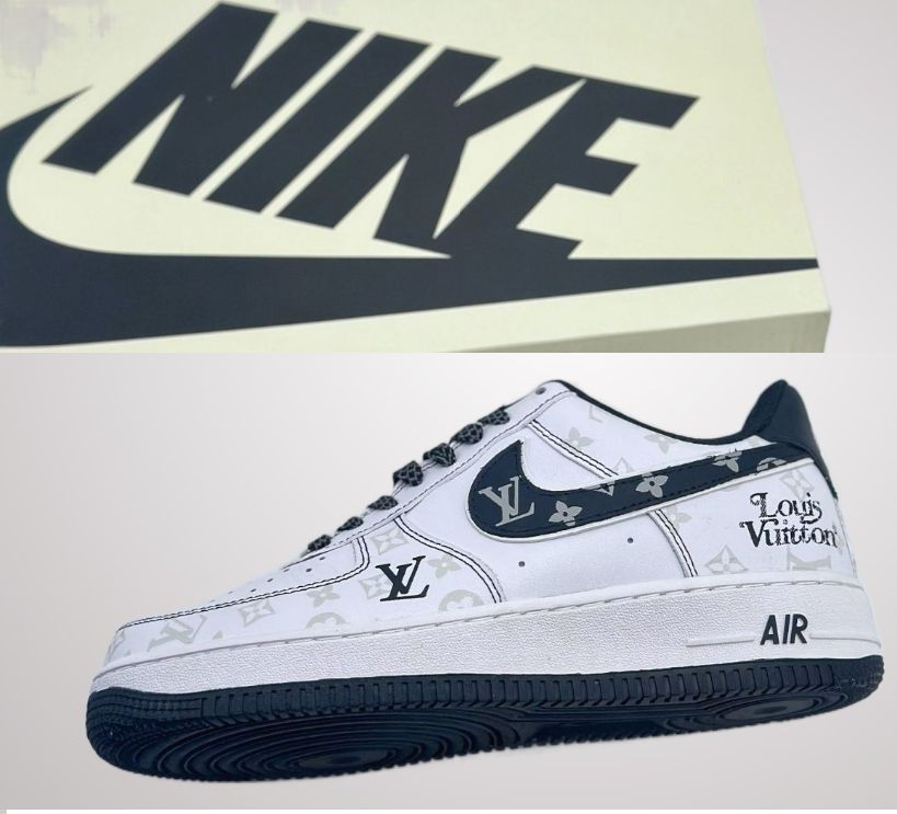 並行輸入品 ナイキ エアフォース ルイヴィトン スニーカーLOUIS VUITTON× Nike Air Force 1 Low 07 メンズ  レディース ローカッ - メルカリ