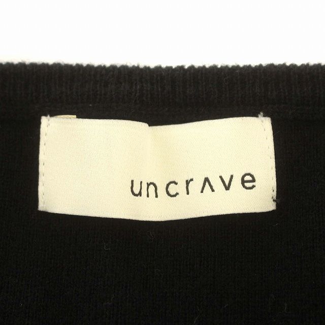 アンクレイヴ uncrave 23AW メリノウールキャミワンピース ニット ワンピース ロング 1 S 黒 ブラック /☆G