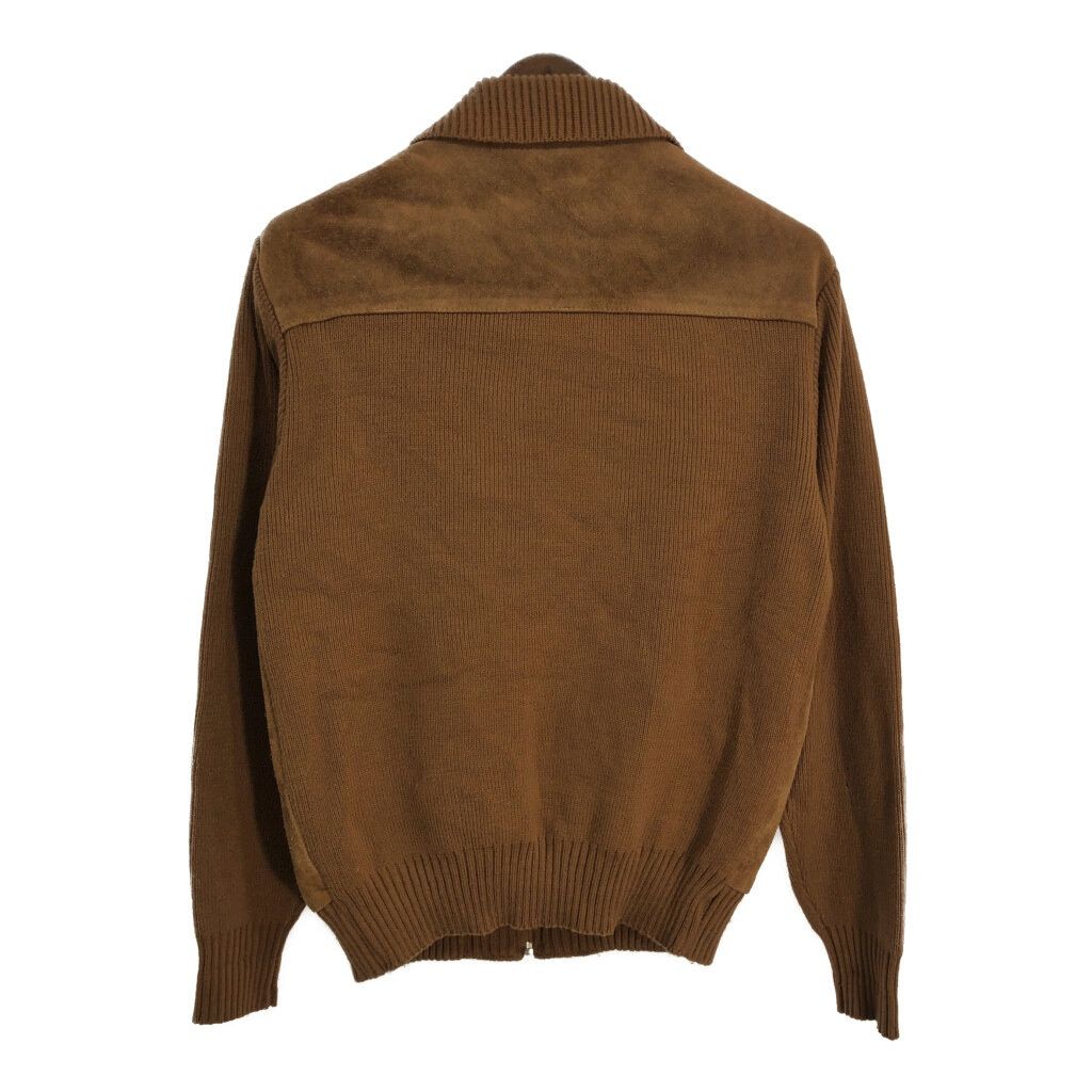 70年代 Sears シアーズ SPORTSWEAR スエードレザー ニットジャケット 