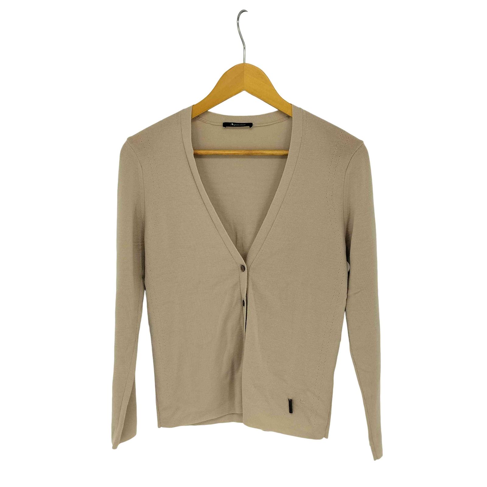アクアスキュータムAquascutum カシミヤニットカーディガン 黒34