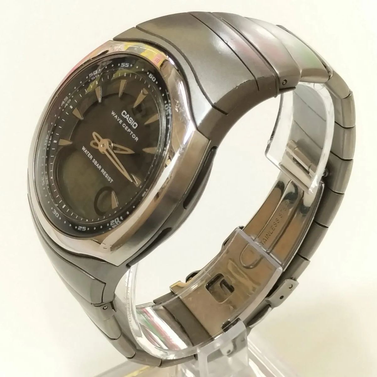 新品電池交換 稼働確認】CASIO カシオ ウェーブセプター 電波時計