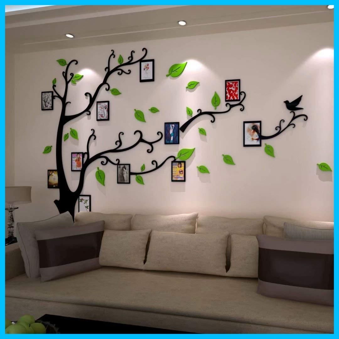 DIY ツリー 壁シール 壁ウォールステッカーアクリル ウォールステッカー おしゃれ ウォールステッカー フォトフレーム 壁 シール リビングルーム ベッドルーム 3D立体 部屋飾り 居間 寝室 ウォールデコレーション NEXPOTALLINN_EU