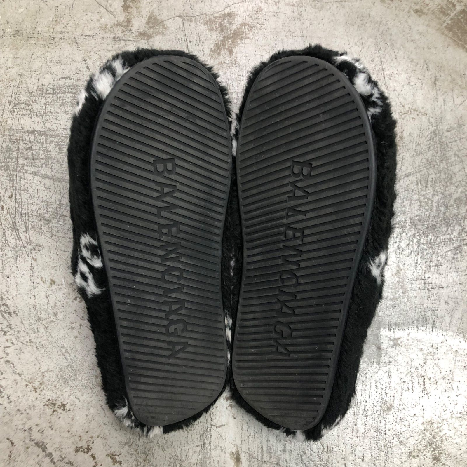 BALENCIAGA フリース ロゴ サンダル スリッパ 624582 バレンシアガ 37