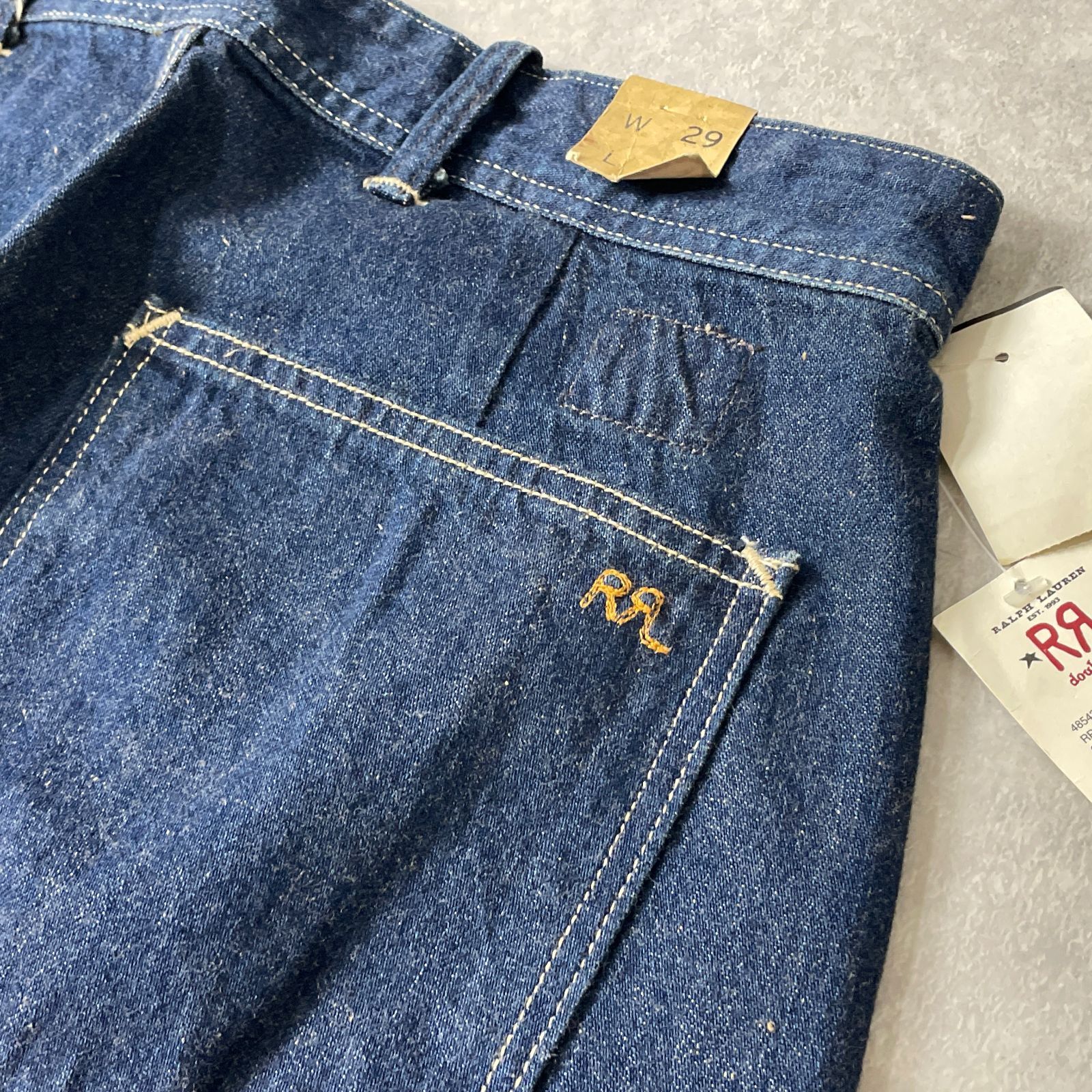 新品 RRL USA製 US.NAVY マリン ブーツカット フレア デニム パンツ 