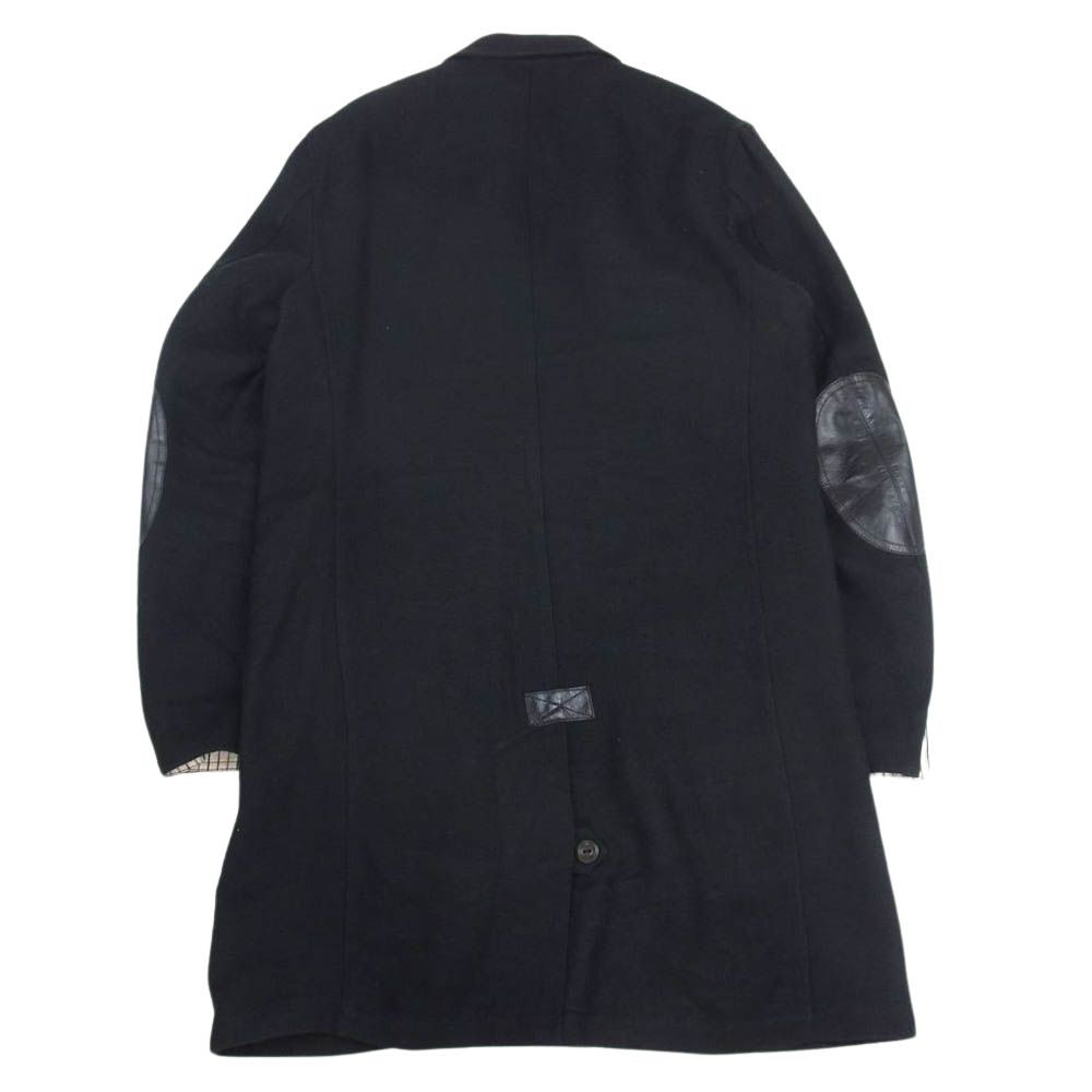 JUNYA WATANABE COMME des GARCONS MAN ジュンヤワタナベコムデギャルソンマン 20AW WF-C401  MANTECO社製生地 ウール麻ツイル縮絨×牛革 カウレザー ジャケット コート ブラック系 M【中古】 - メルカリ