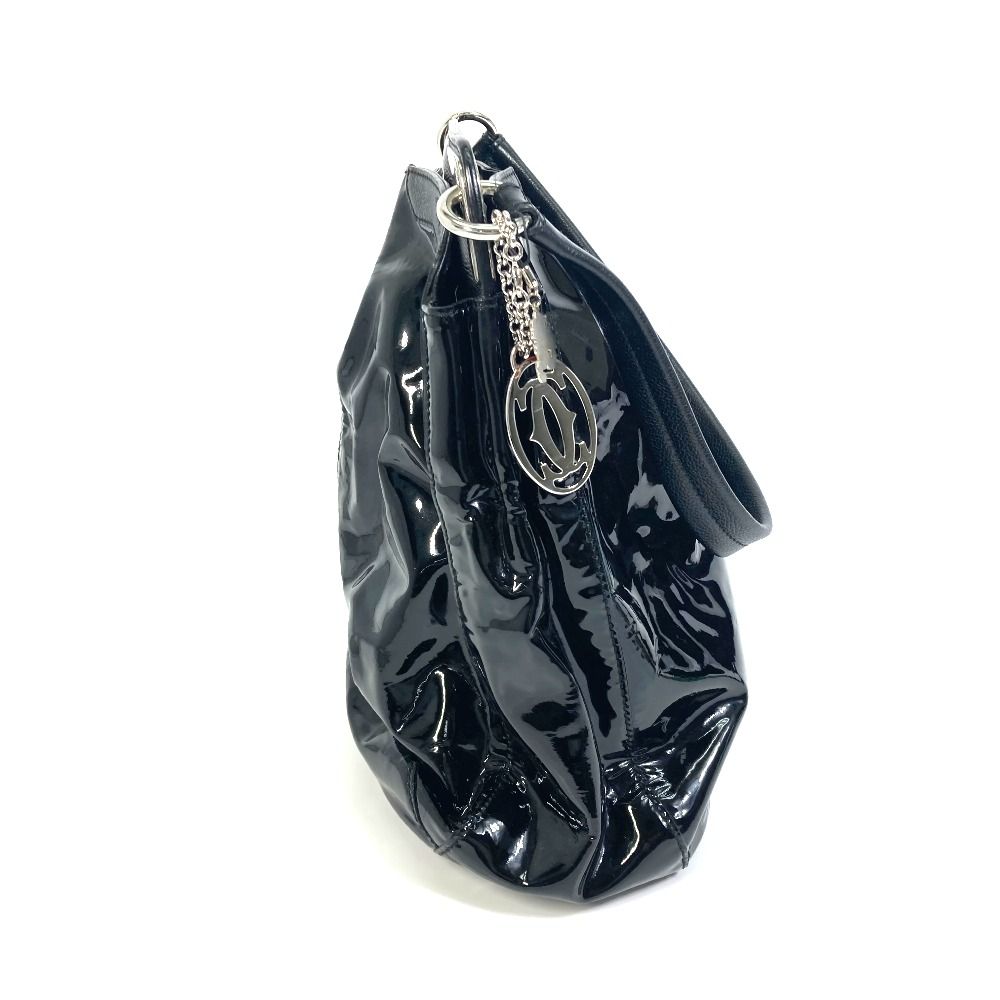 カルティエ マルチェロ ドゥ カルティエMM エナメル パテントレザー バッグ