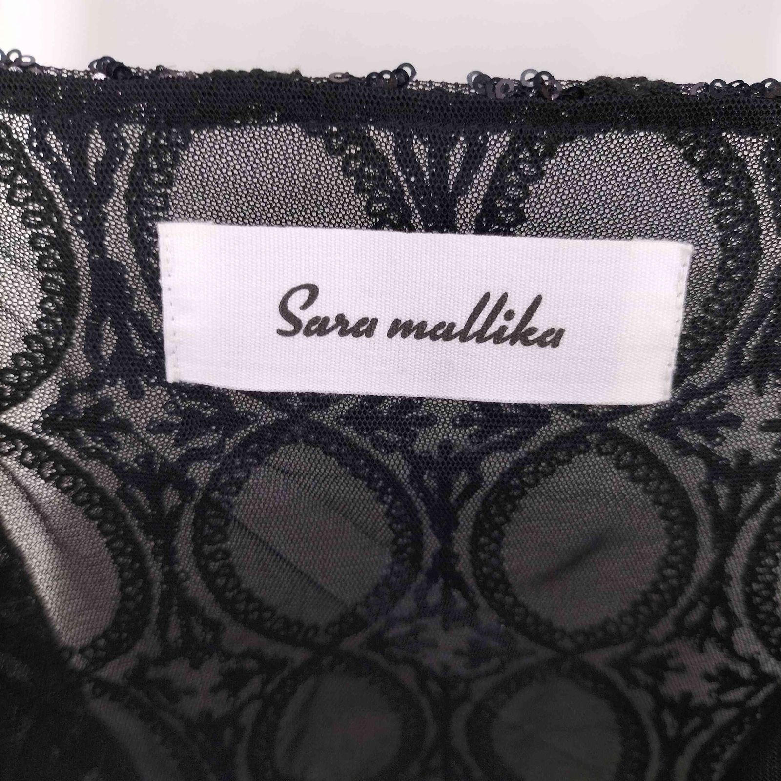 サラマリカ Sara Mallika TULLE SEQUINS CAMI TOP チュール 