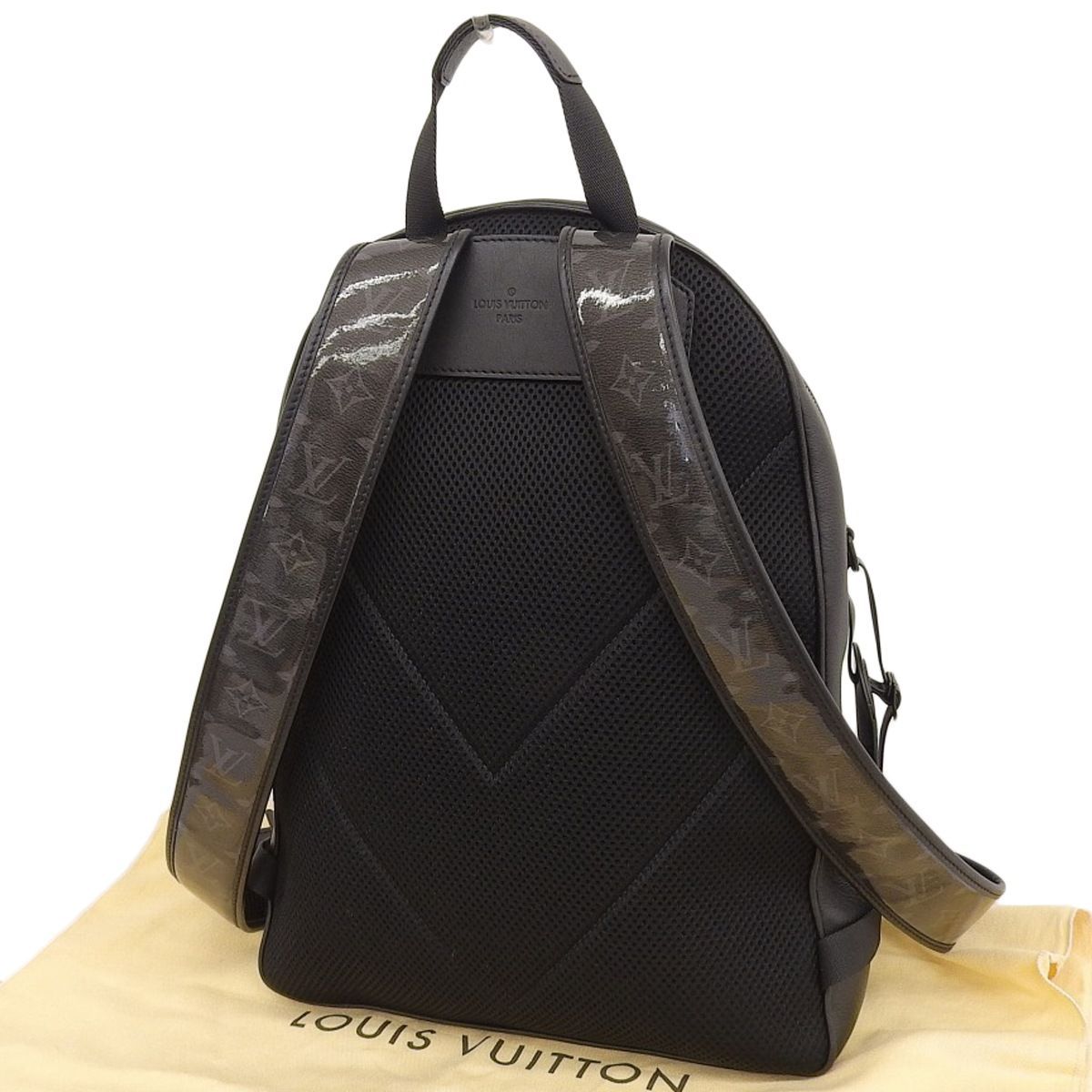 (4301) ルイヴィトン LOUIS VUITTON ダークアンフィニティ バックパックPM リュックサック レザー ノワール メンズ M52170 4301