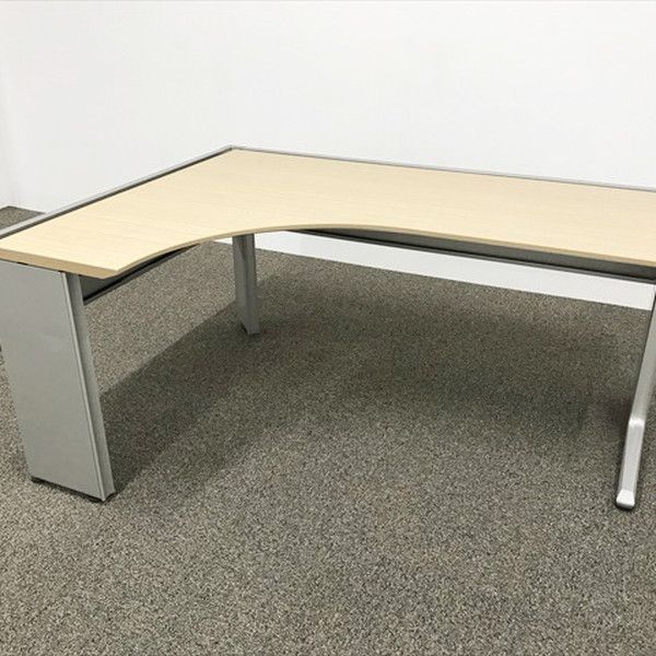 L字デスク 左ラウンド インクルード 引出し無 オフィスデスク イトーキ ファインウォールナットL