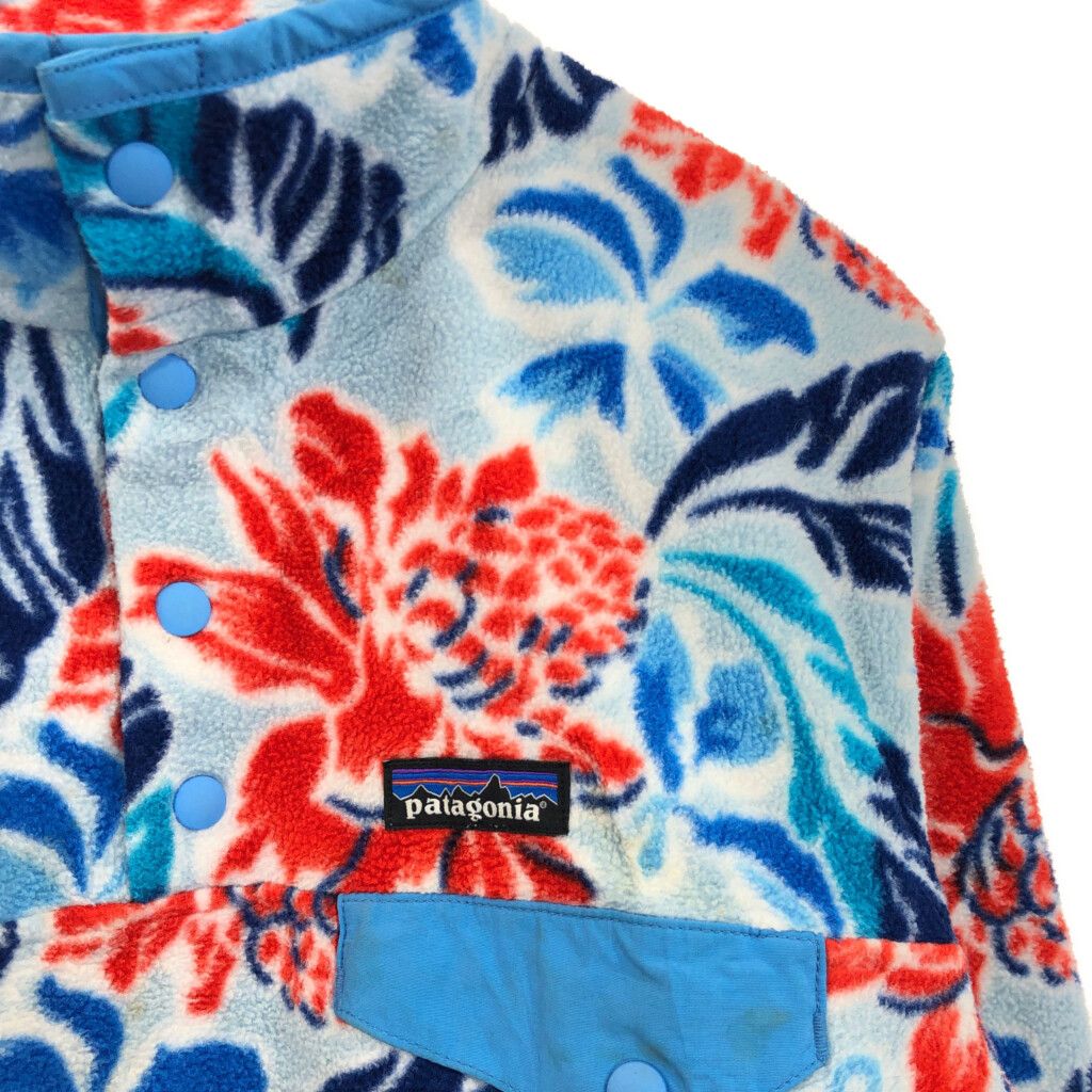 patagonia 花柄フリース Patagonia フリースジャケット 5T