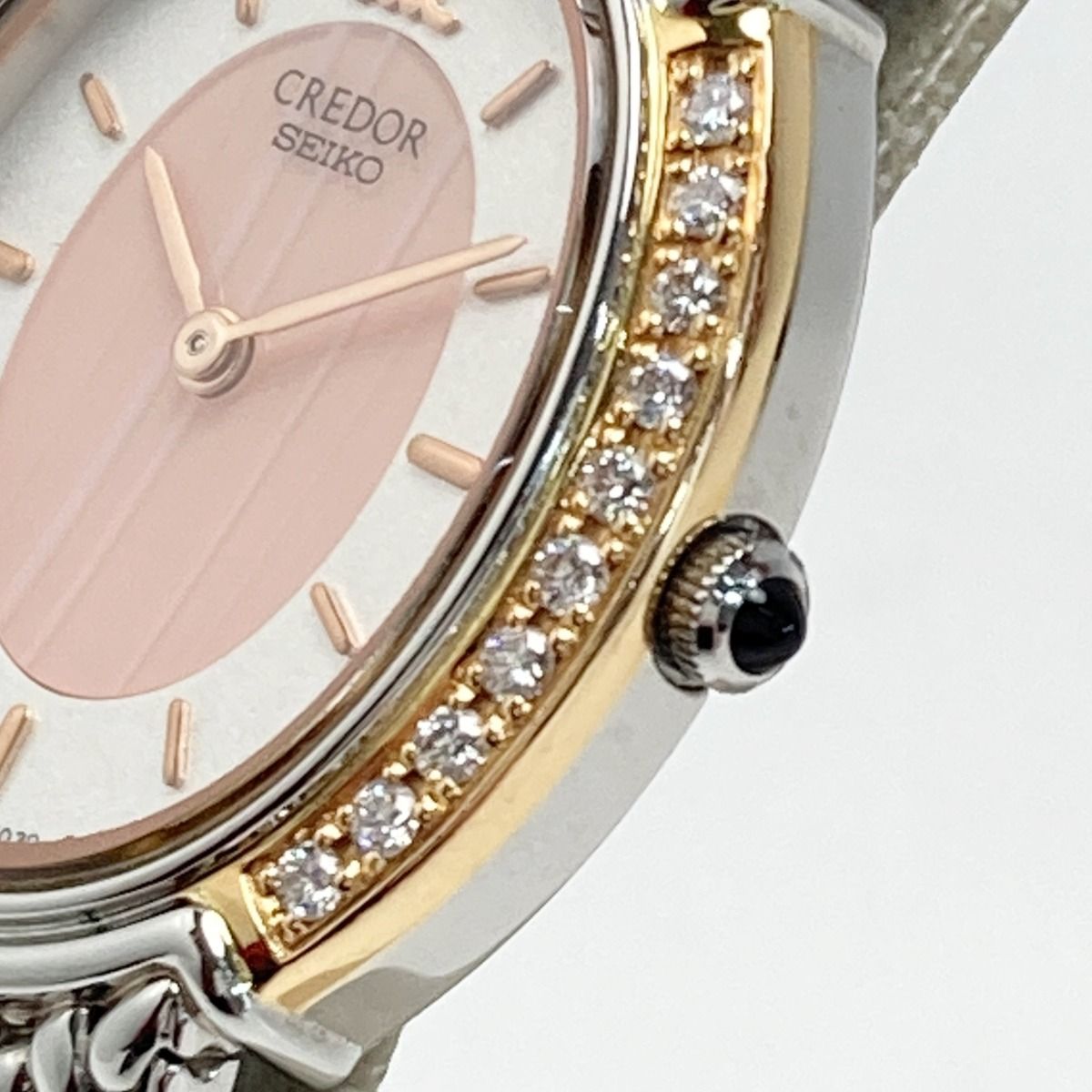SEIKO セイコー クレドール 18KT+SS ダイヤベゼル 5A70-3000 クォーツ