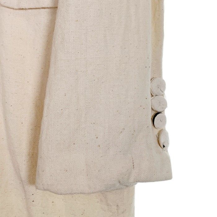 ANSNAM アンスナム リネン ダブルチェスターコート ナチュラル