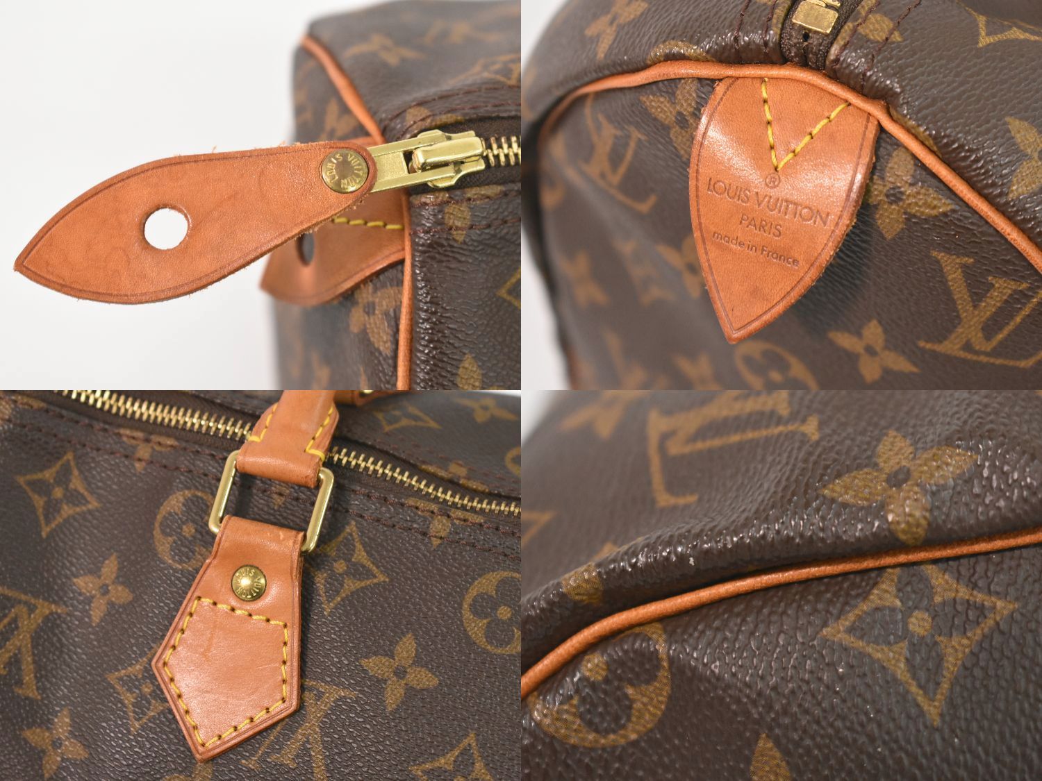 本物 ルイヴィトン LOUIS VUITTON LV 旧型 スピーディ 30 モノグラム ...