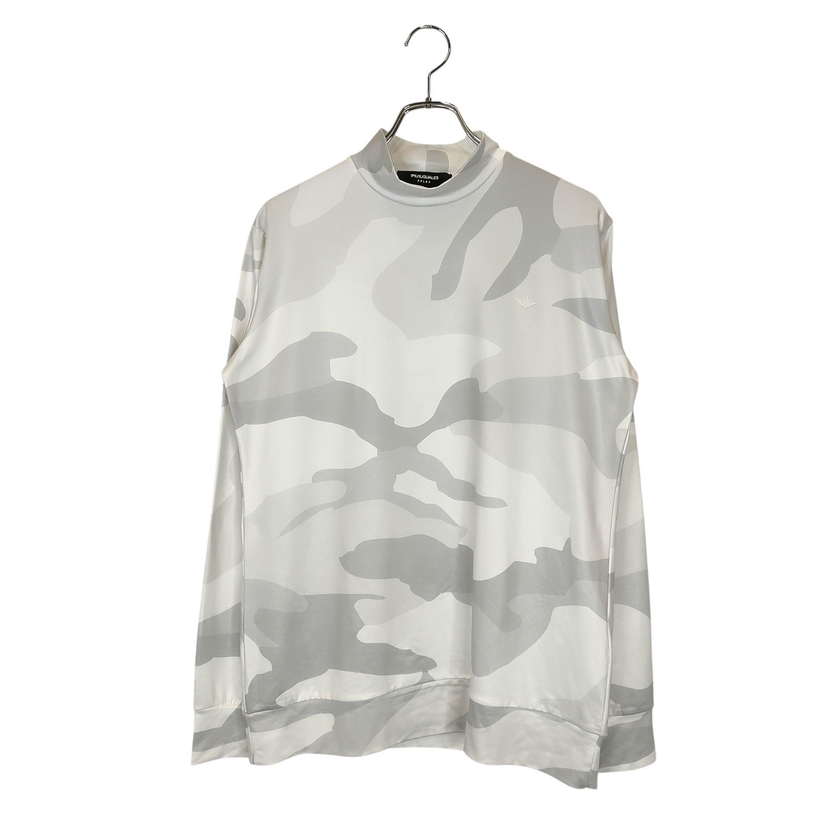 1PIU1UGUALE3 GOLF ウノピュウノ ゴルフ 総柄 モック ネック Tシャツ