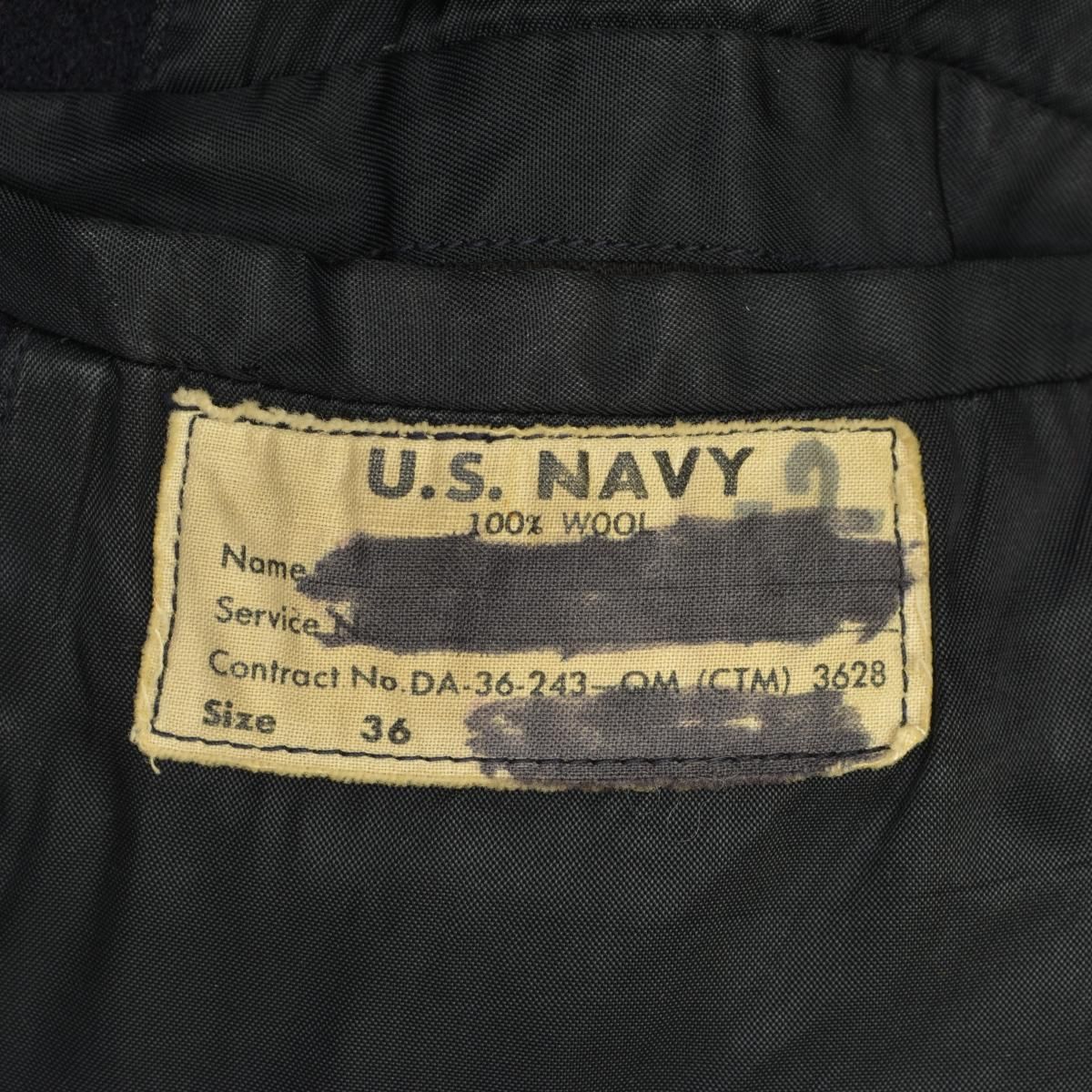USNAVY】50～60s ステンシル入りPコート - メルカリ 