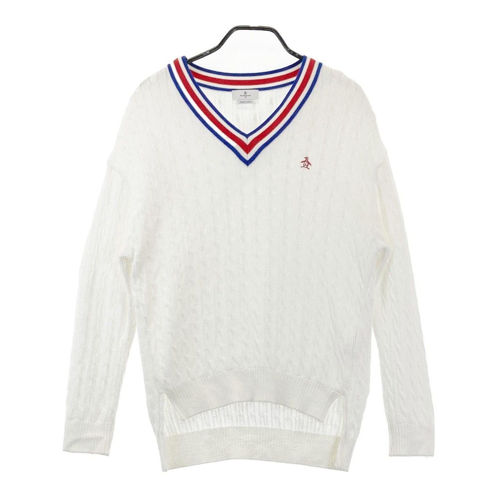 サイズ：M MUNSING WEAR マンシングウェア コットン ニットセーター