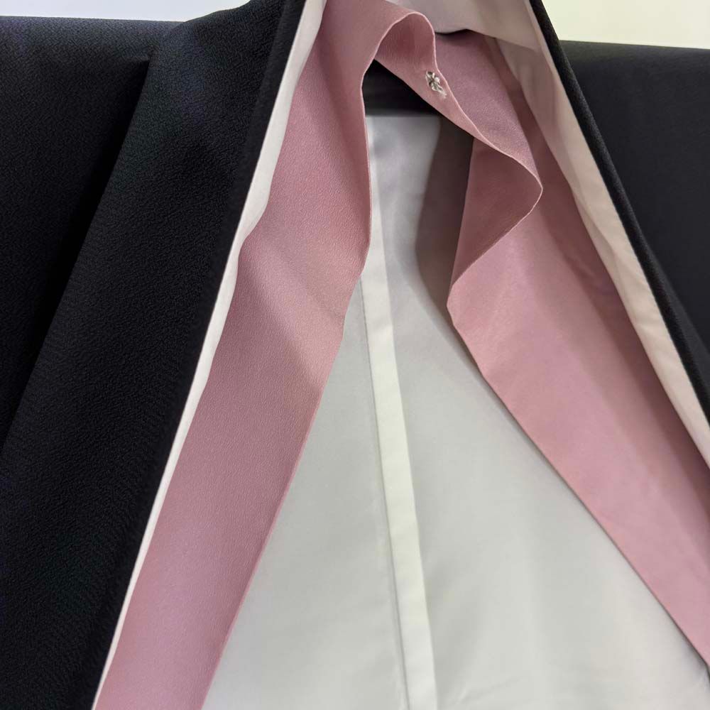 二尺袖 単品 卒業式着物 黒 kansai 裄69cm LLサイズ 袴用着物 化繊