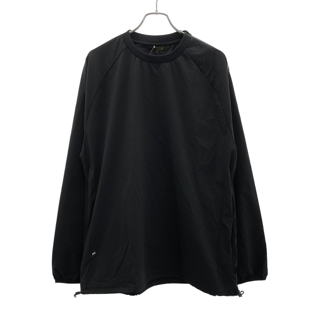 DENHAM デンハム SHELL LS TEE ショルダージップ ストレッチプルオーバートップス ブラック XL