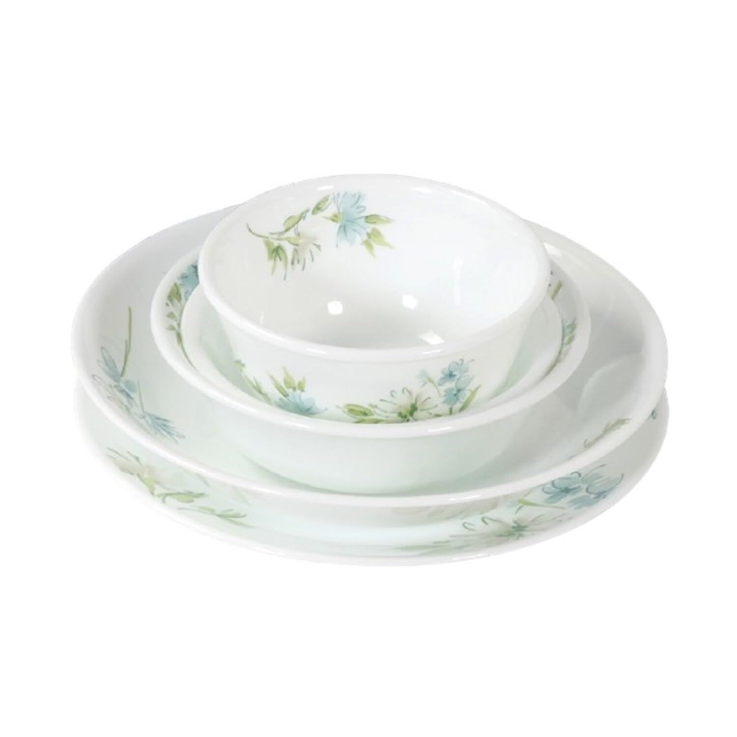 コレール(Corelle) 5点セット 中皿 深皿 中ボウル 小ボウル 多様ボウル 割れにくい 軽量 電子レンジ対応 オーブン対応 食洗機対応 デイリー フェアリーフローラ CP-8943