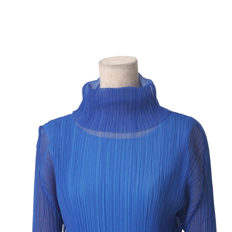 ISSEY MIYAKE PLEATS PLEASE プリーツ タートルネック Pleats Please Issey Miyake ハイネック プリーツトップ