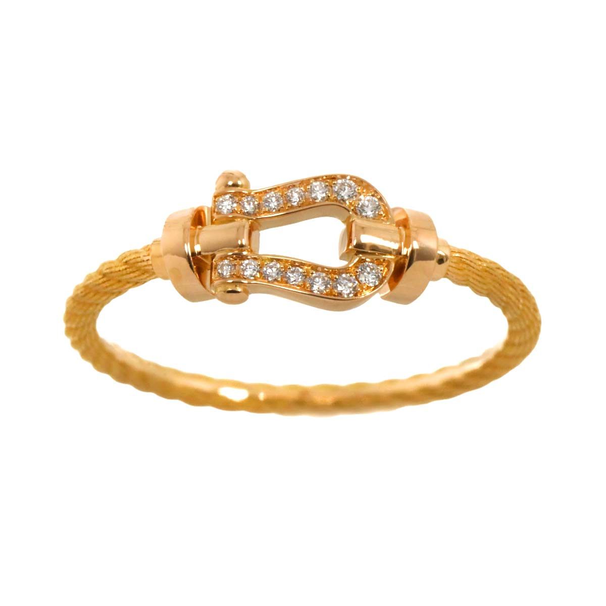 FRED フォース10 スモール ピンキーリング 8号 ダイヤ Au750 FRED