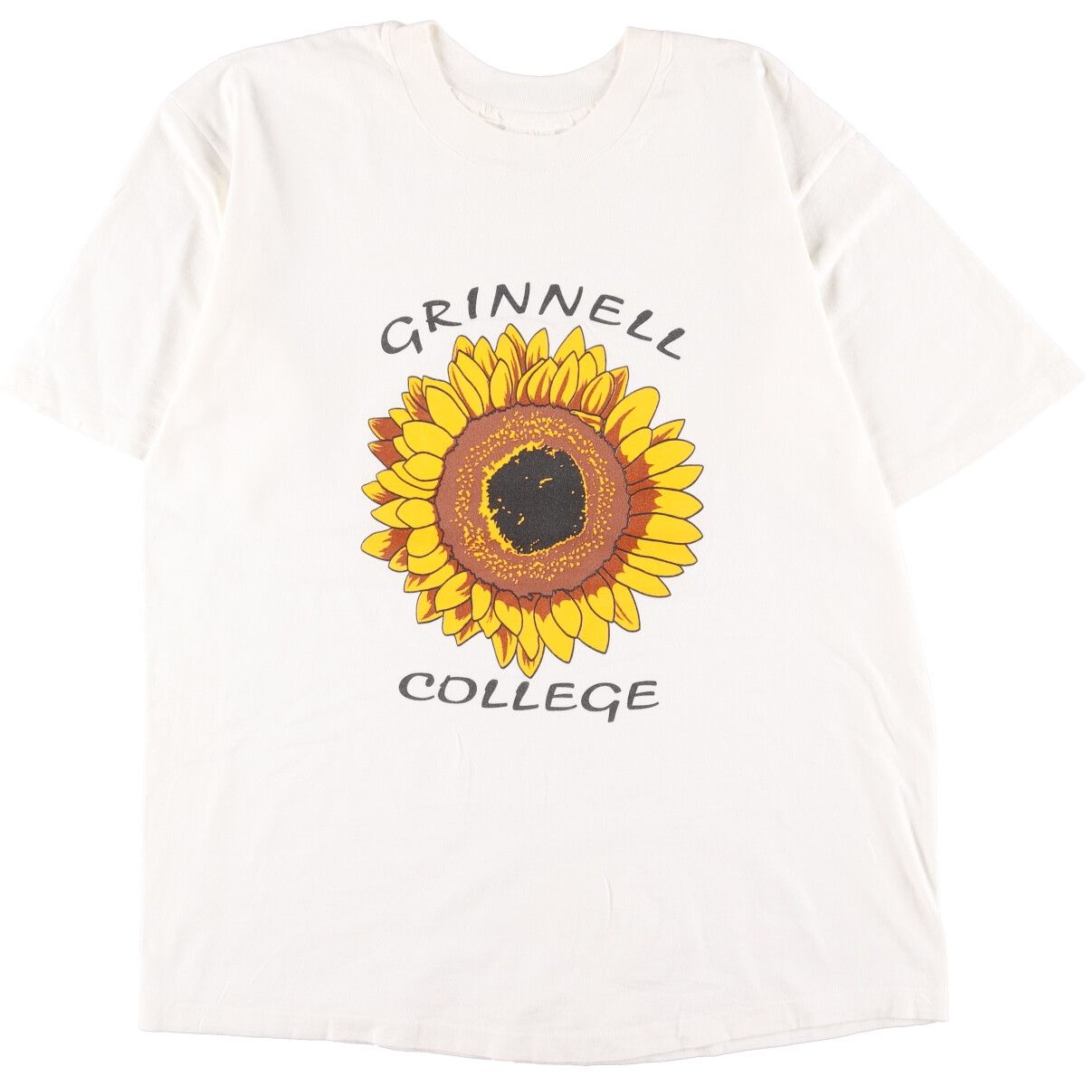 古着 90年代 The Cotton Exchange ひまわり柄 アートTシャツ USA
