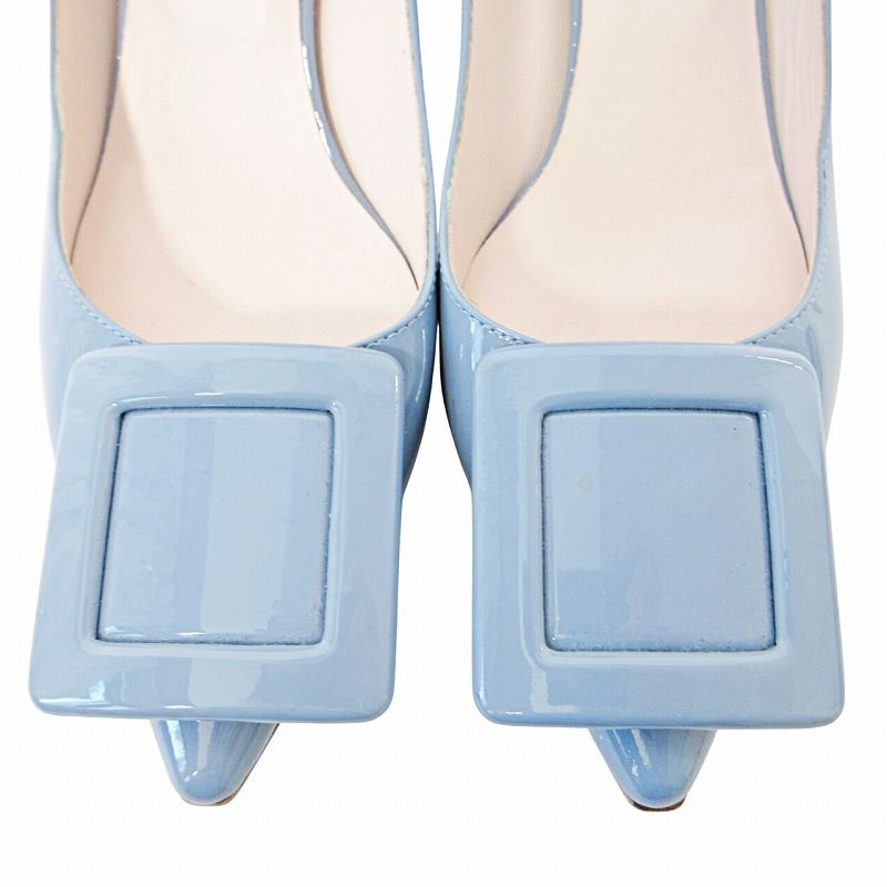 ロジェヴィヴィエ ROGER VIVIER スクエアバックル エナメル