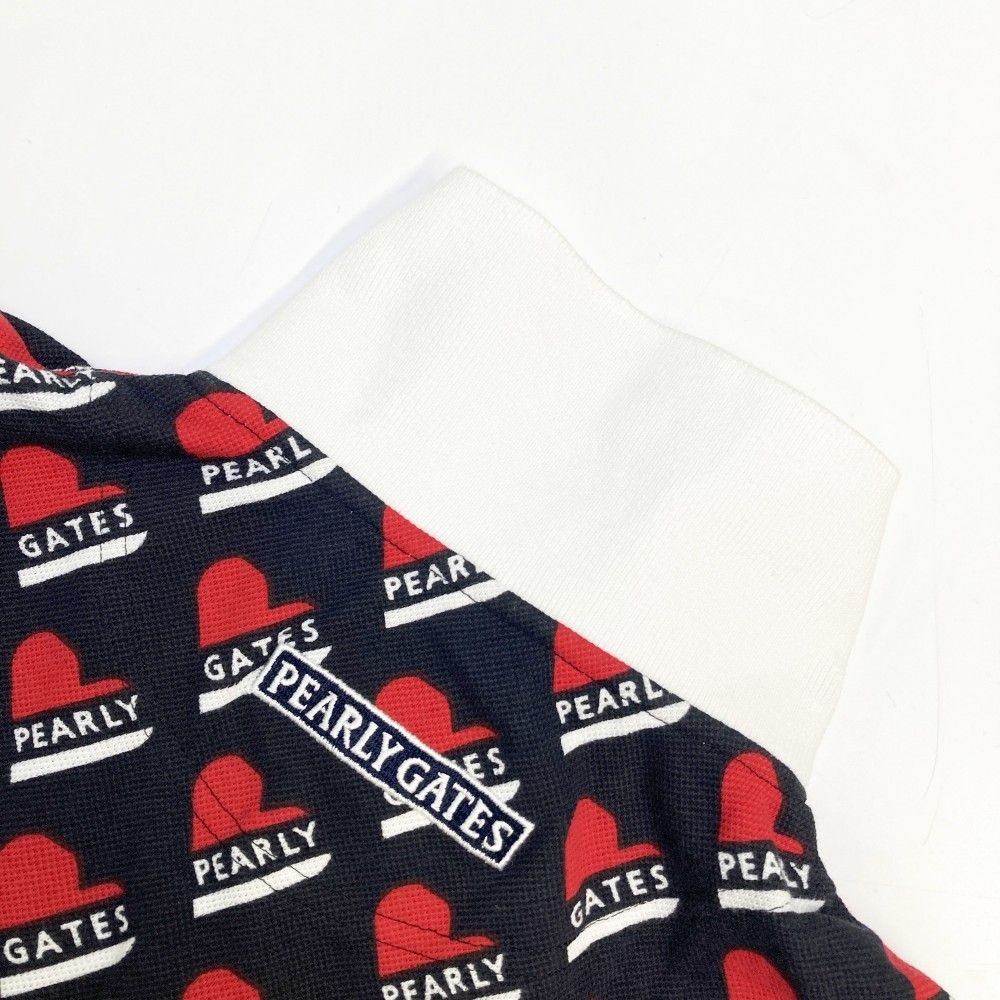 サイズ：0 PEARLY GATES パーリーゲイツ 半袖ポロシャツ 総柄