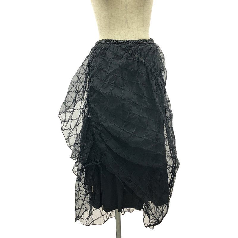 美品】 RUMCHE / ラム・シェ | 2023AW | Tulle Shirring Skirt 