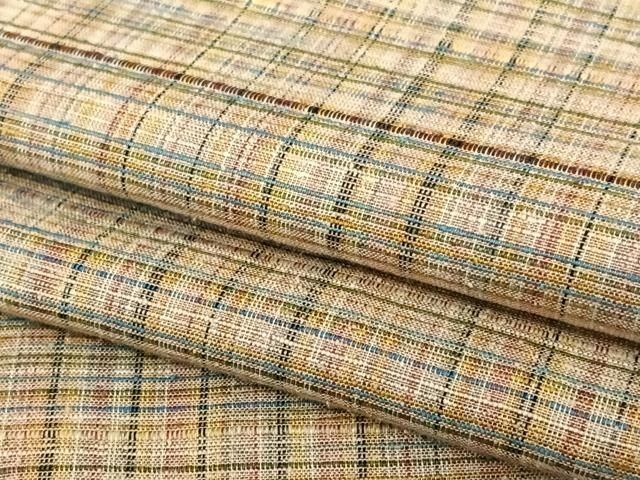 平和屋着物○上質な紬 格子 正絹 逸品 AAAT0589zg - メルカリ