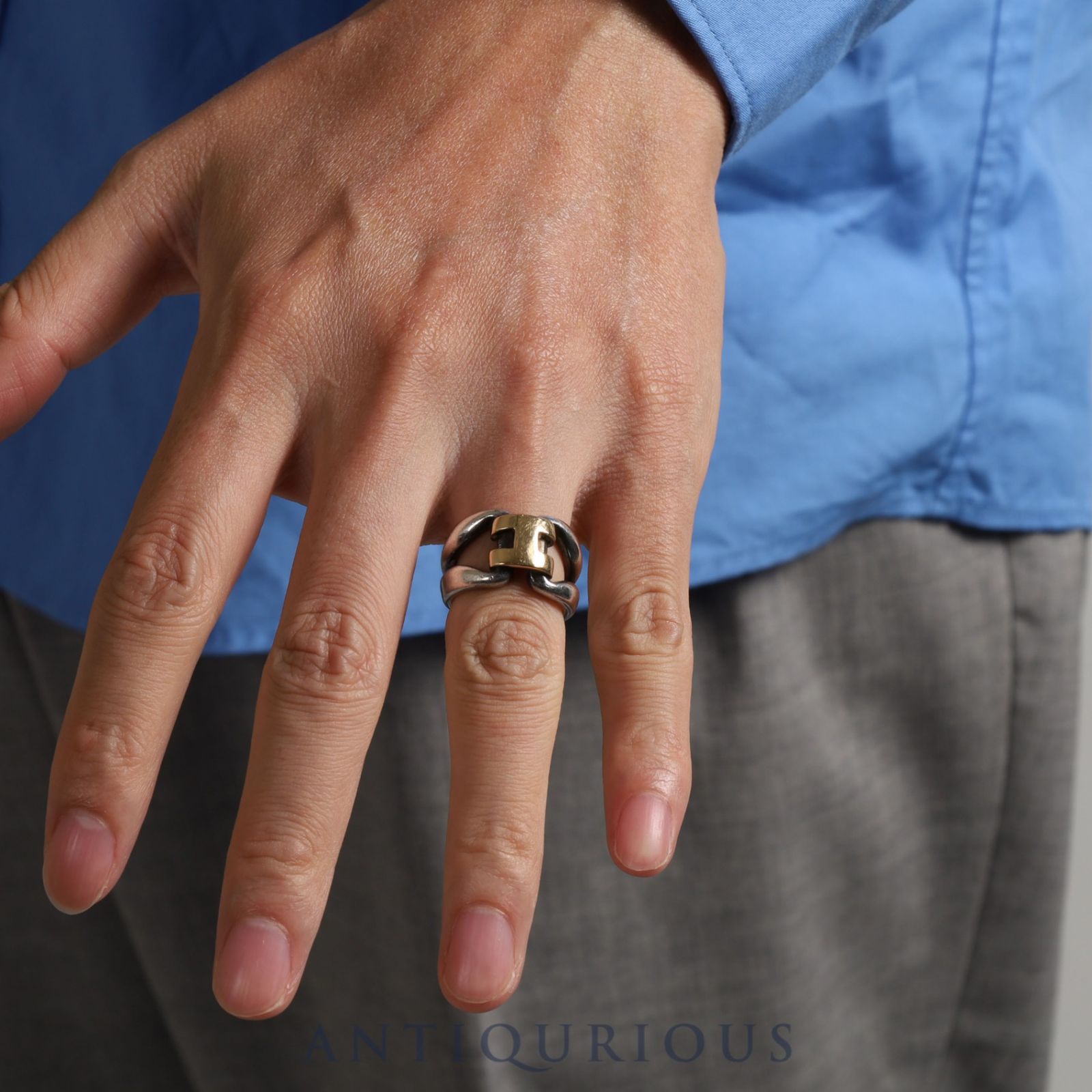 エルメス リング ヒストリー #52 10.5号 SV925/750 - メルカリ