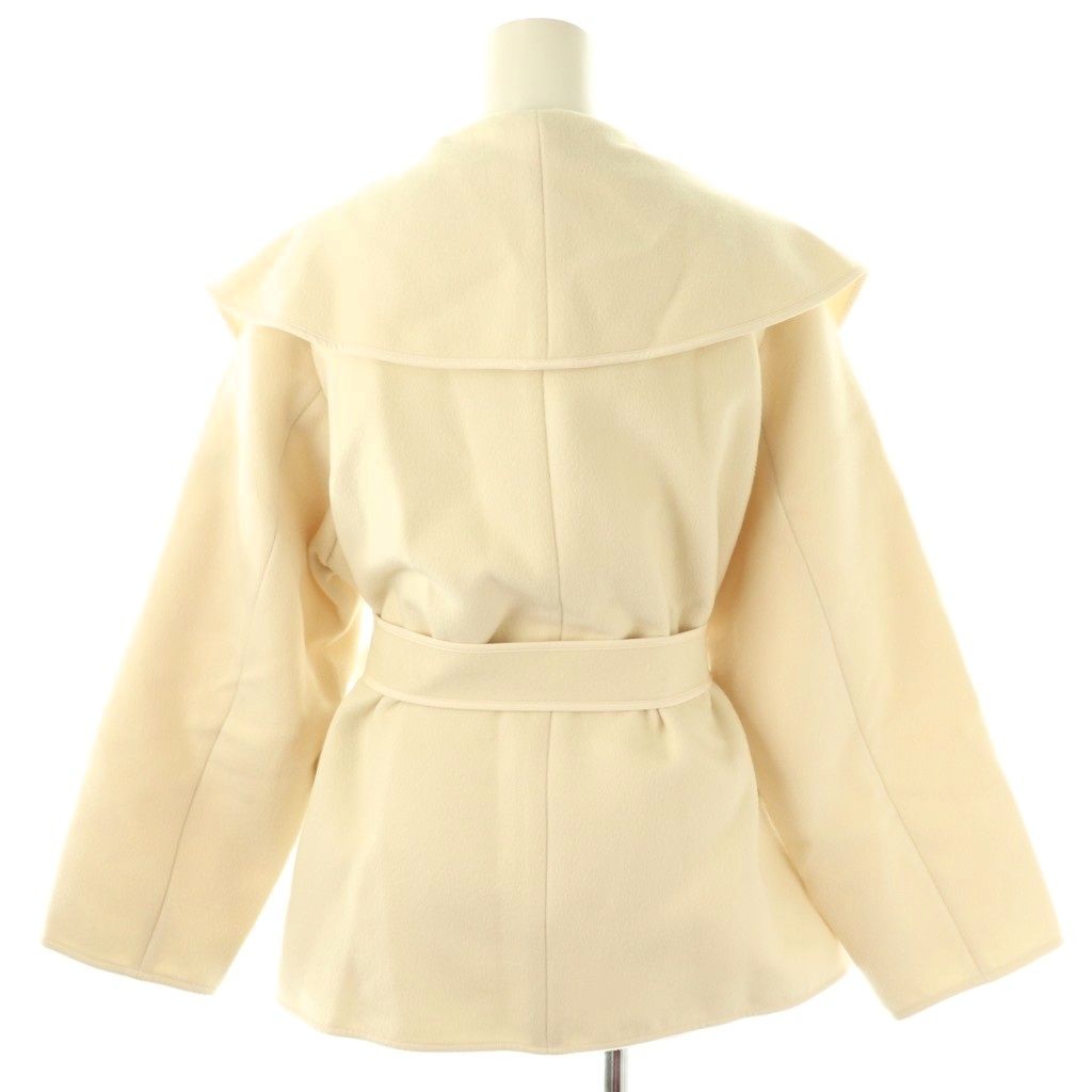 【極美品】23AW FRAY ID ショールカラーショートリバーコート フレイアイディー FRAY I.D 23AW ショールカラーショートリバー