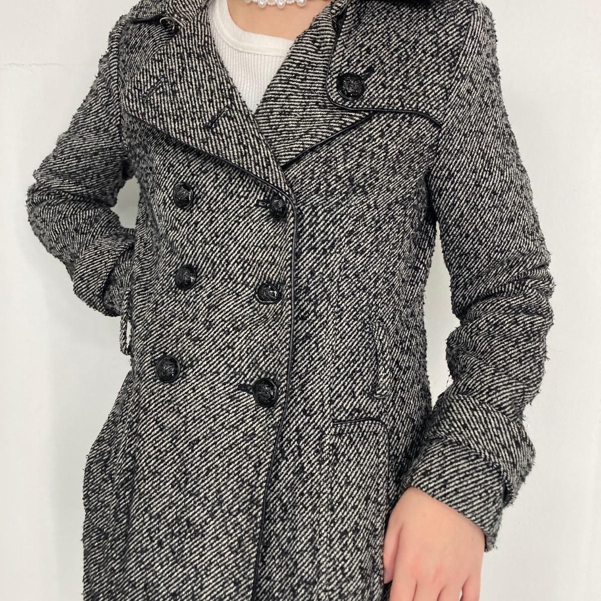 古着 バナナリパブリック BANANA REPUBLIC ウールロングコート 