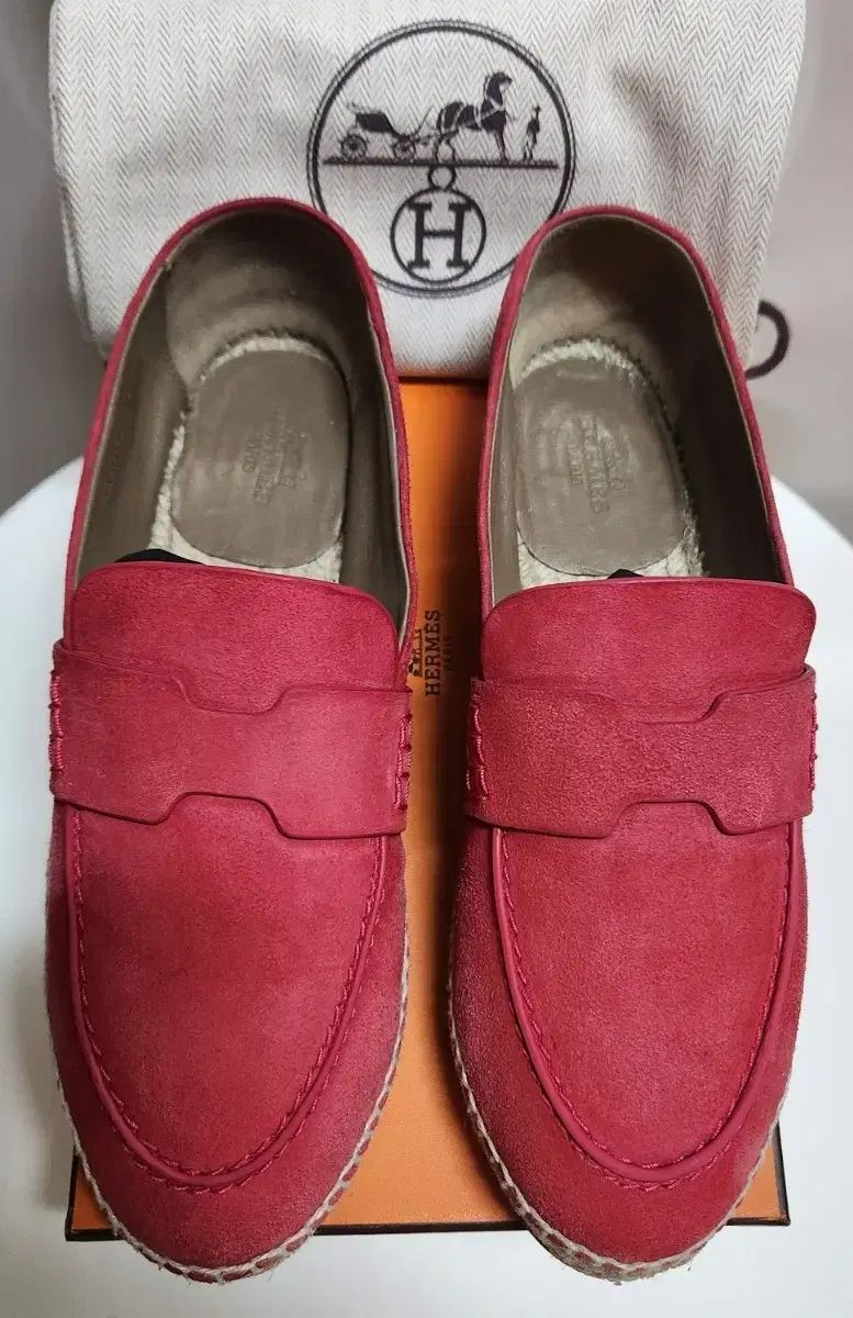 HERMES エルメス ローファー エスパドリーユ スエード 開梱 35 レディース