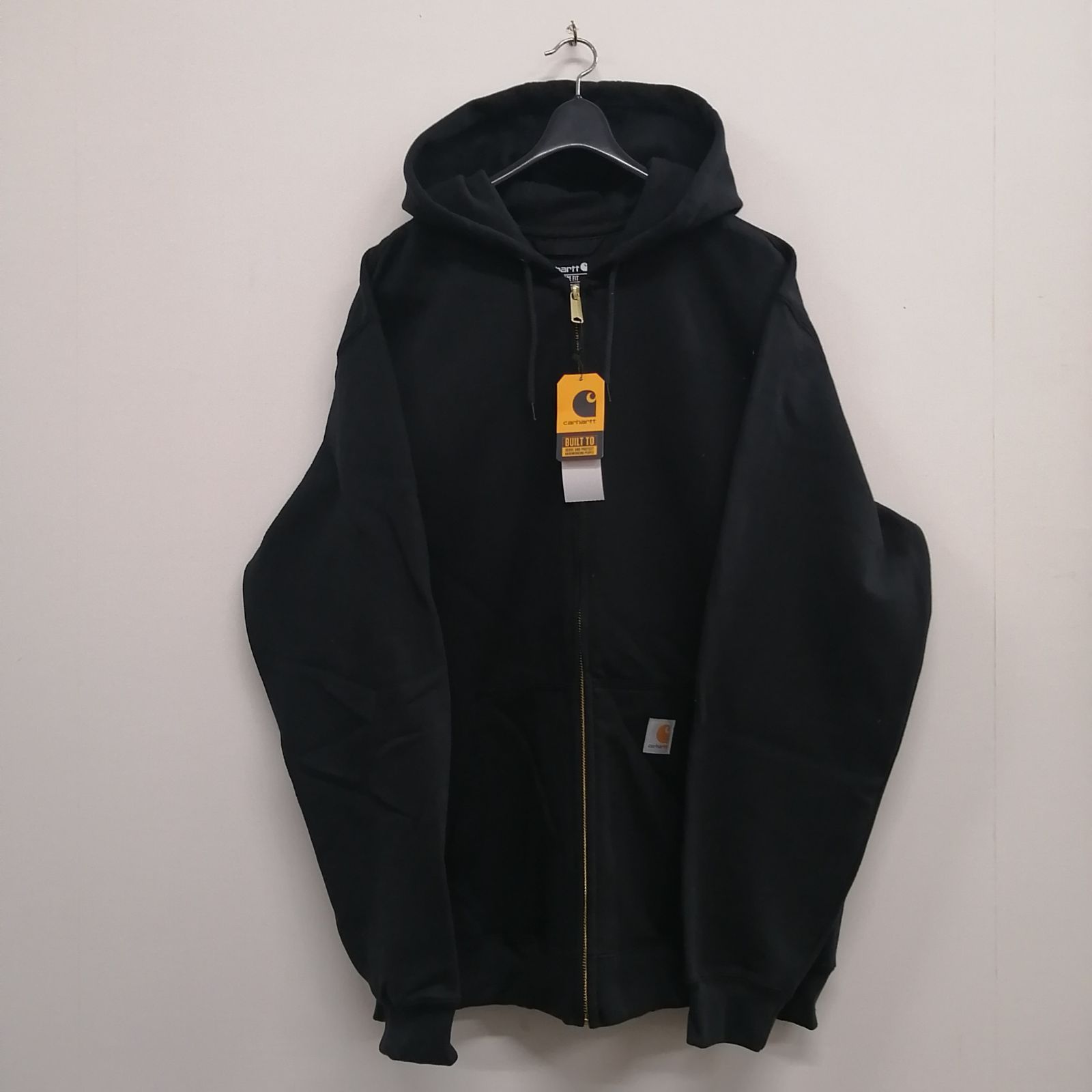 新品】【Carhartt／カーハート・ZIPパーカー(ブラック)】ストリート