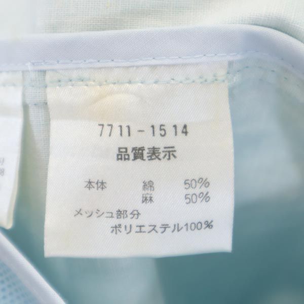 未使用 カステルバジャック バックプリント リネンブレンド ジップ