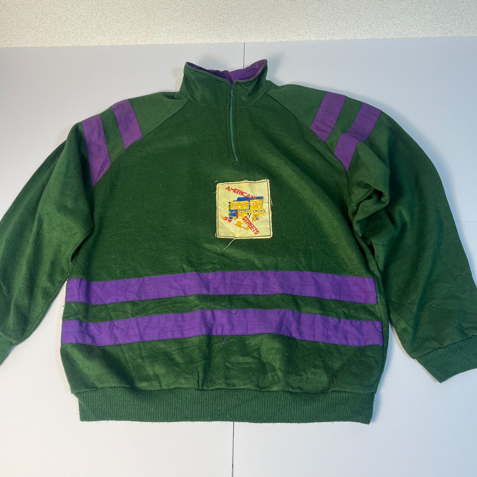 海外古着 ハーフジップスウェット vintage