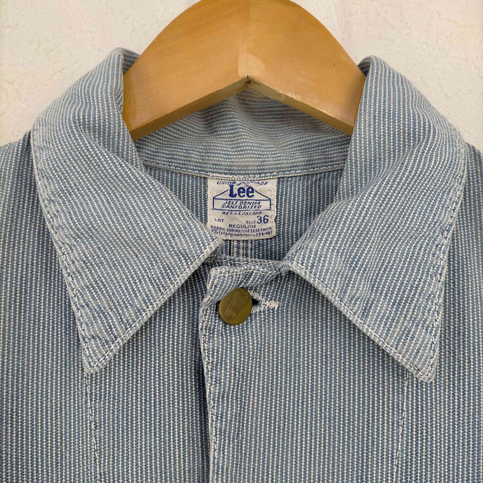 古着】 Lee ハウスタグ復刻 91-J ヒッコリーカバーオール