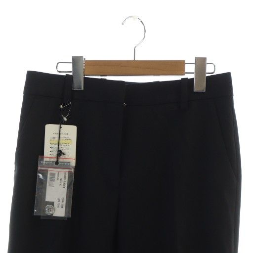 超激安セール開催中です！ バルマン BALMAIN BF PANTS テーパード パンツ スラックス ジップフライ ロゴ 36 S 黒 ブラック GY18 MQ