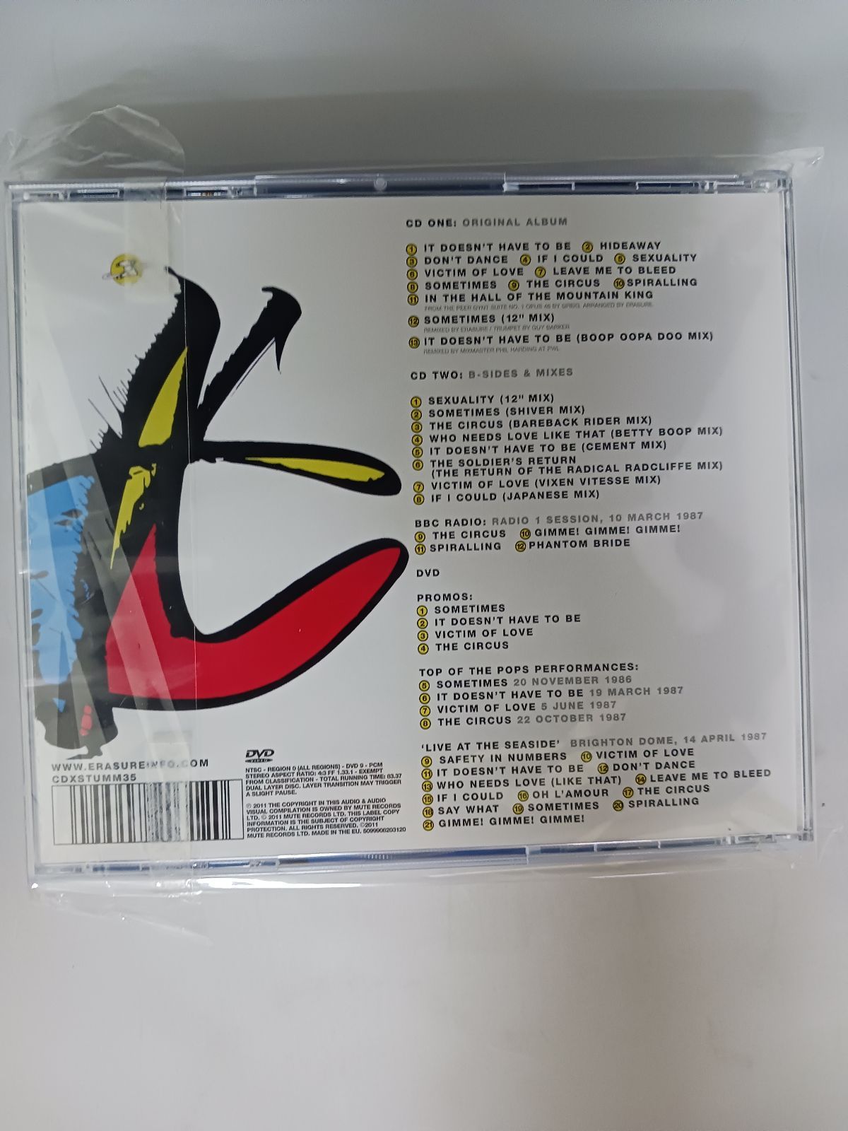 イレイジャーERASURE/WONDERLAND 25th Anniversary Edition◇2CD+DVD