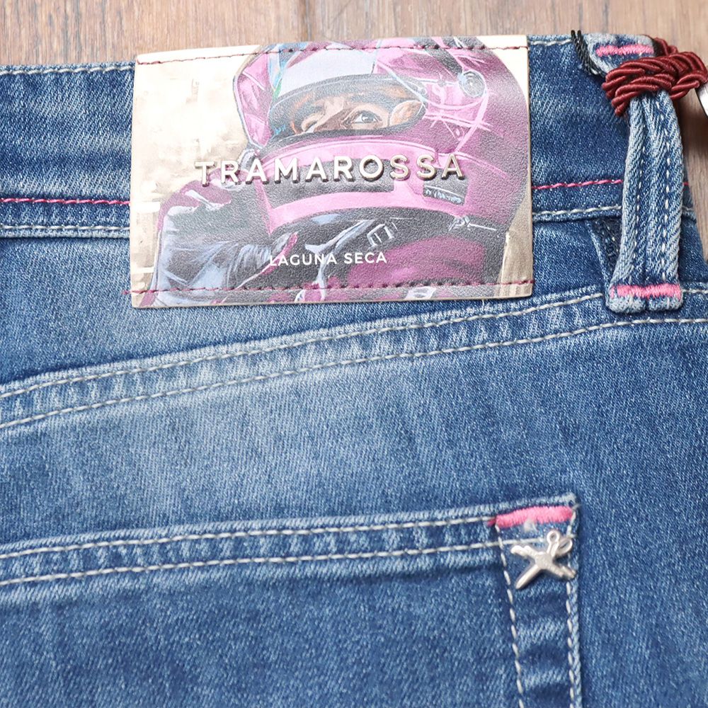 TRAMAROSSA/32インチ/美脚デニムパンツ MICHELANGELO ZIP ストレッチ