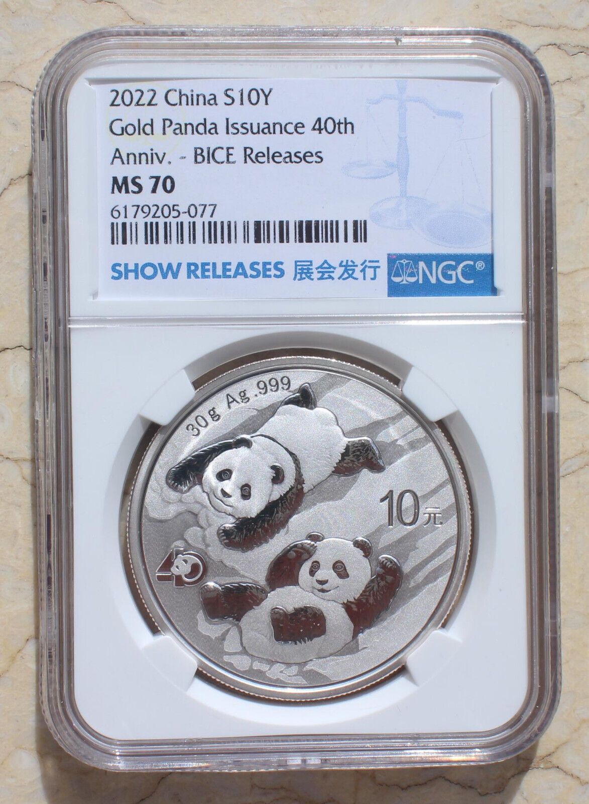NGC MS70 China 2025 30g Silver Panda Coins Show Releases