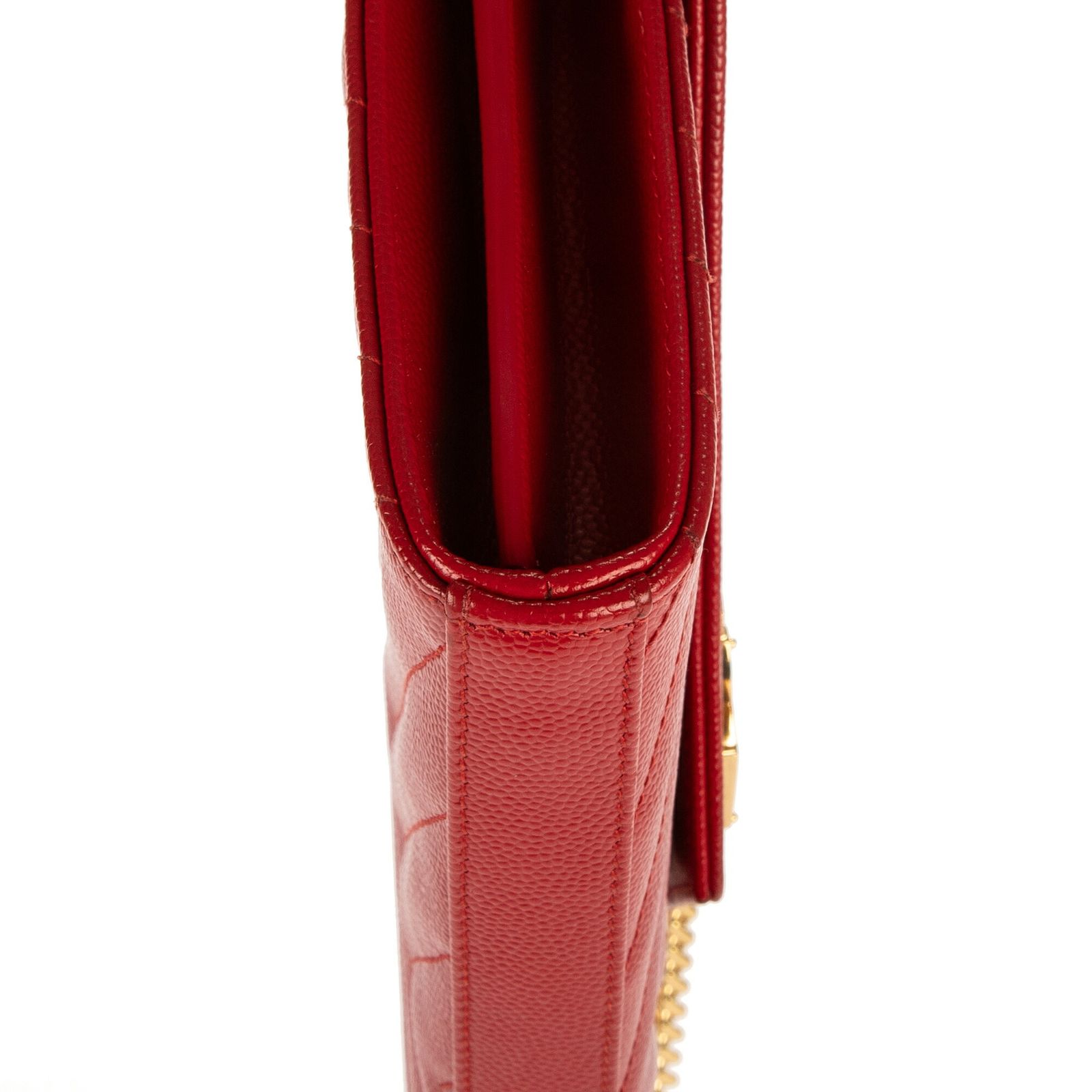 SAINT LAURENT レッド 三つ折り財布 ミニ財布 サンローラン Saint