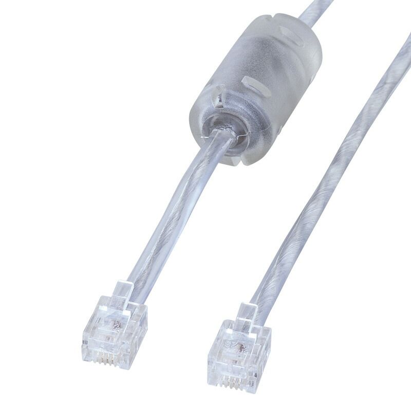 数量限定，SALE サンワサプライ コア付シールドツイストモジュラーケーブル シルバー 5m TEL-FST-5N2 （1点） モジュラーケーブル