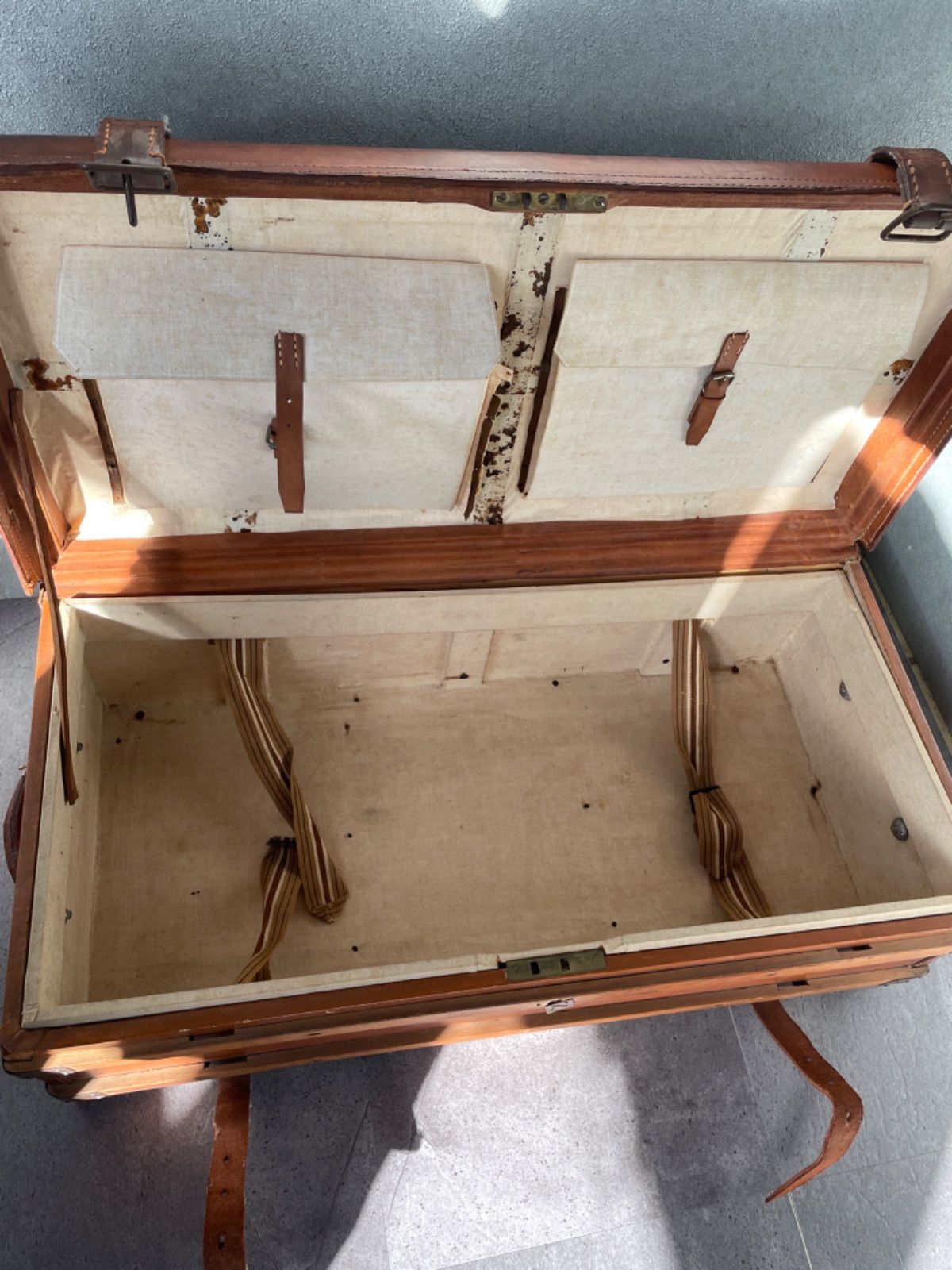 実物 日本軍尉官用行李 スーツケース 日露戦争 明治実物