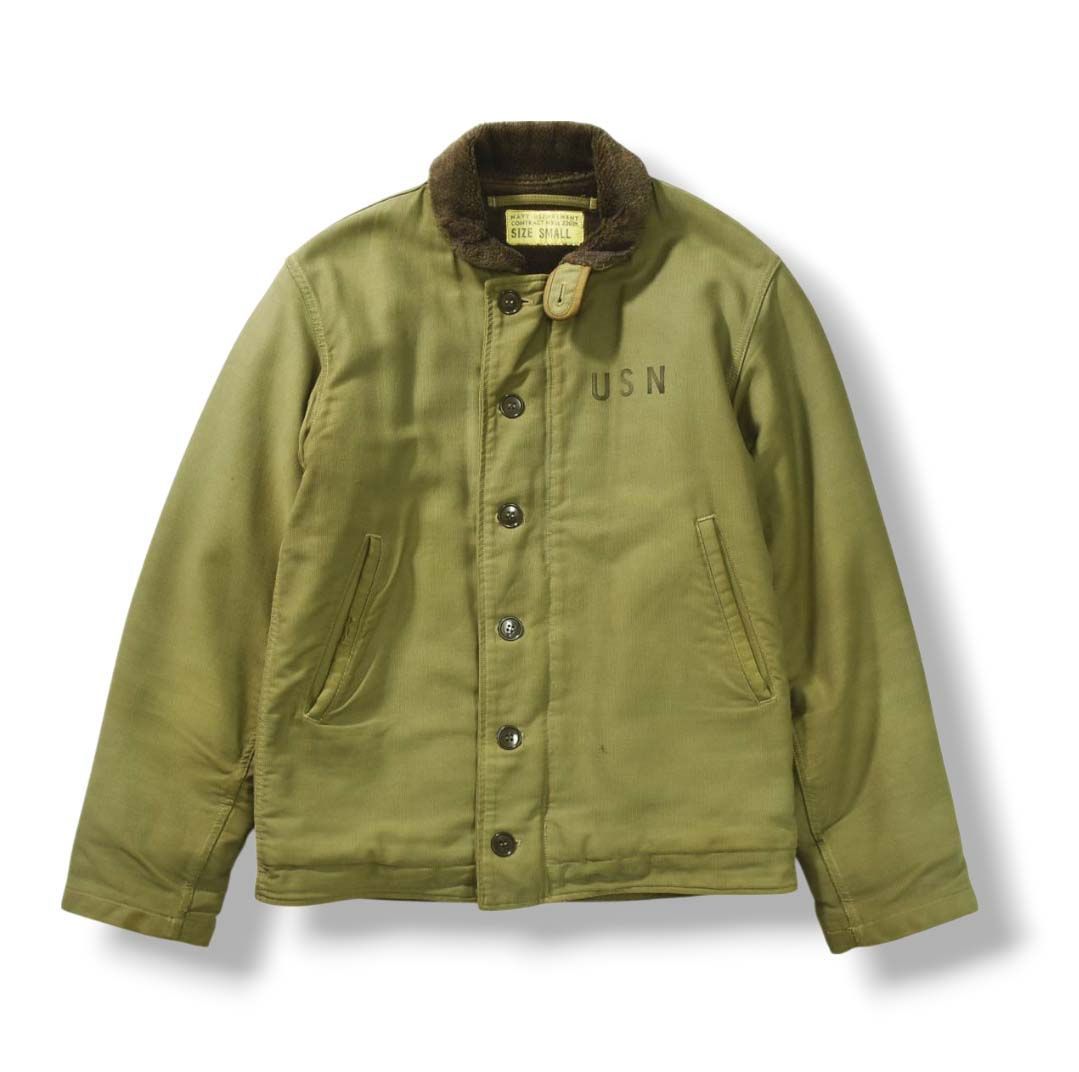 リアルマッコイズU.S.N.カーキミリタリージャケット（ショッパー付